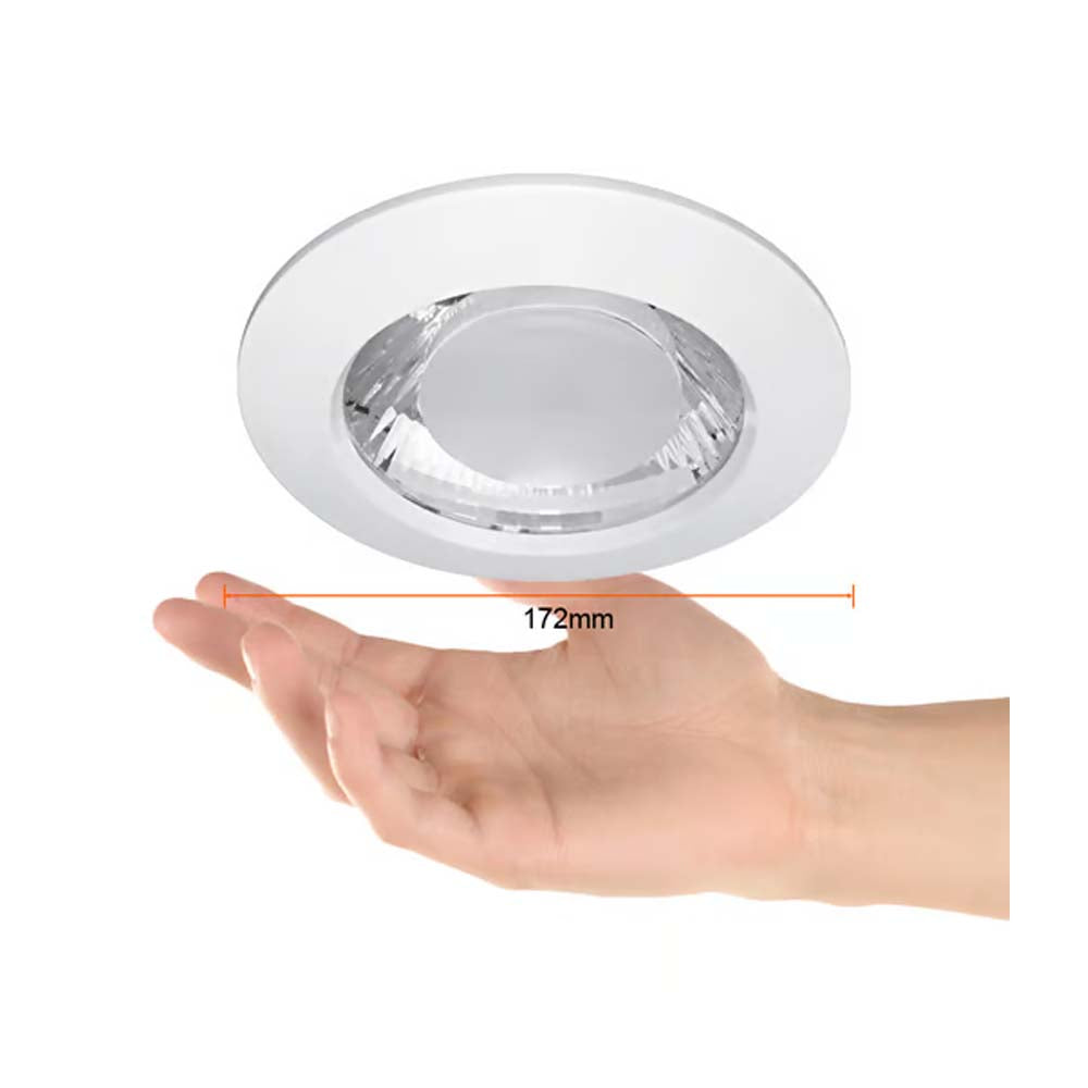 LAMPARA EMPOTRABLE DOWNLIGHT O BOTE INTEGRAL 8 CM FOCO INCLUIDO LED 9 W LUZ DE DIA BASE E27 YDMLED-1508/65/BL