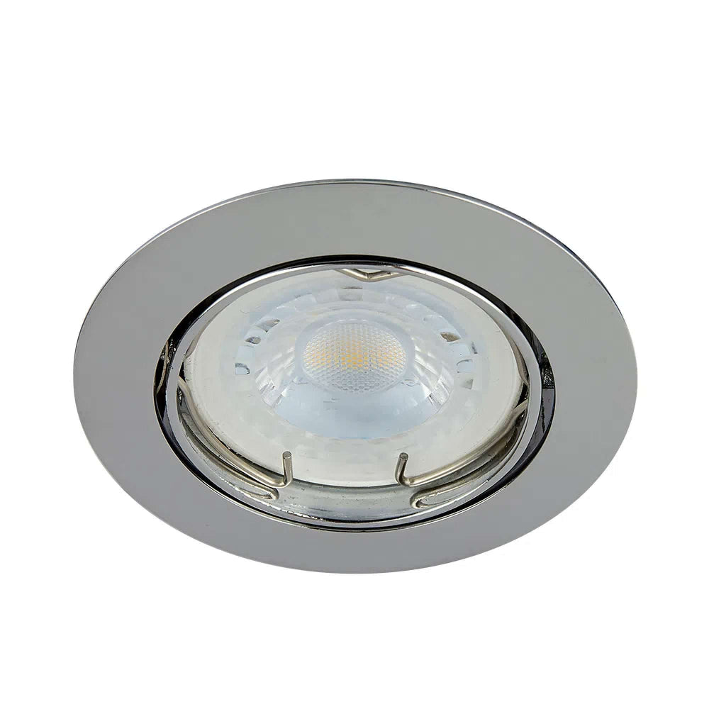 LAMPARA EMPOTRABLE DOWNLIGHT DIRIGIBLE POTENCIA MAX. 6 W BASE GX5.3 FOCO MR16 NO INCLUIDO YD-330/CR