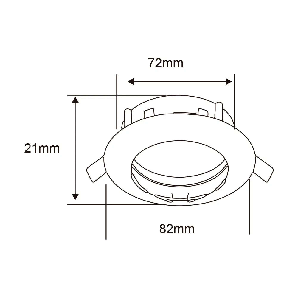 LAMPARA EMPOTRABLE DOWNLIGHT DIRIGIBLE POTENCIA MAX. 6 W BASE GX5.3 FOCO MR16 NO INCLUIDO YD-330/N *** OFRECER 46617 ***