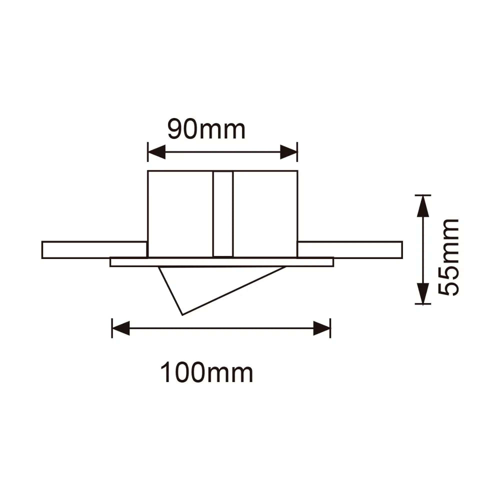 LAMPARA EMPOTRABLE DOWNLIGHT RETRACTIL POTENCIA MAX. 6 W BASE GX5.3 FOCO MR16 NO INCLUIDO