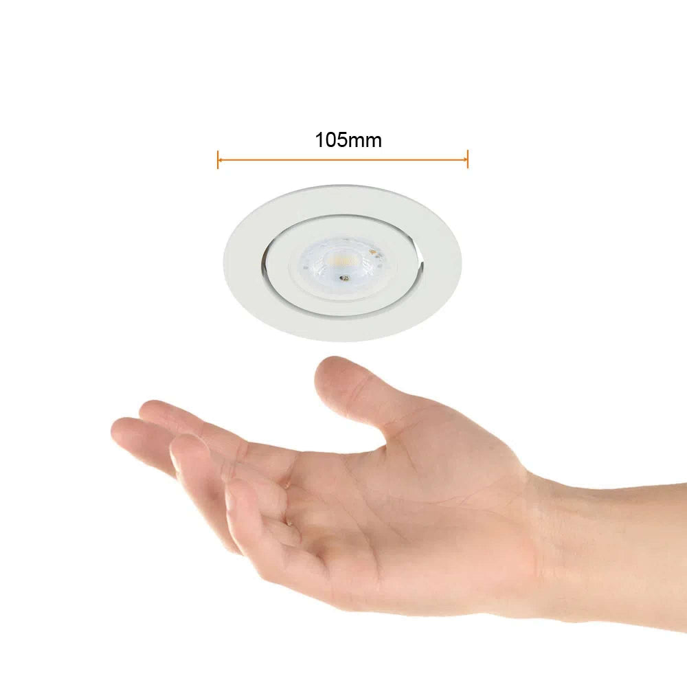 LAMPARA EMPOTRABLE DOWNLIGHT DIRIGIBLE POTENCIA MAX. 50 W BASE GX5.3 FOCO MR16 NO INCLUIDO YD-341/B