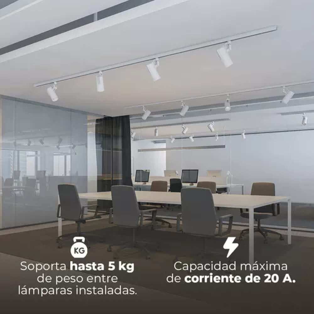 RIEL PARA LÁMPARA TECNOLITE SPOT UN METRO BLANCO *** OFRCER R1003-000 ***