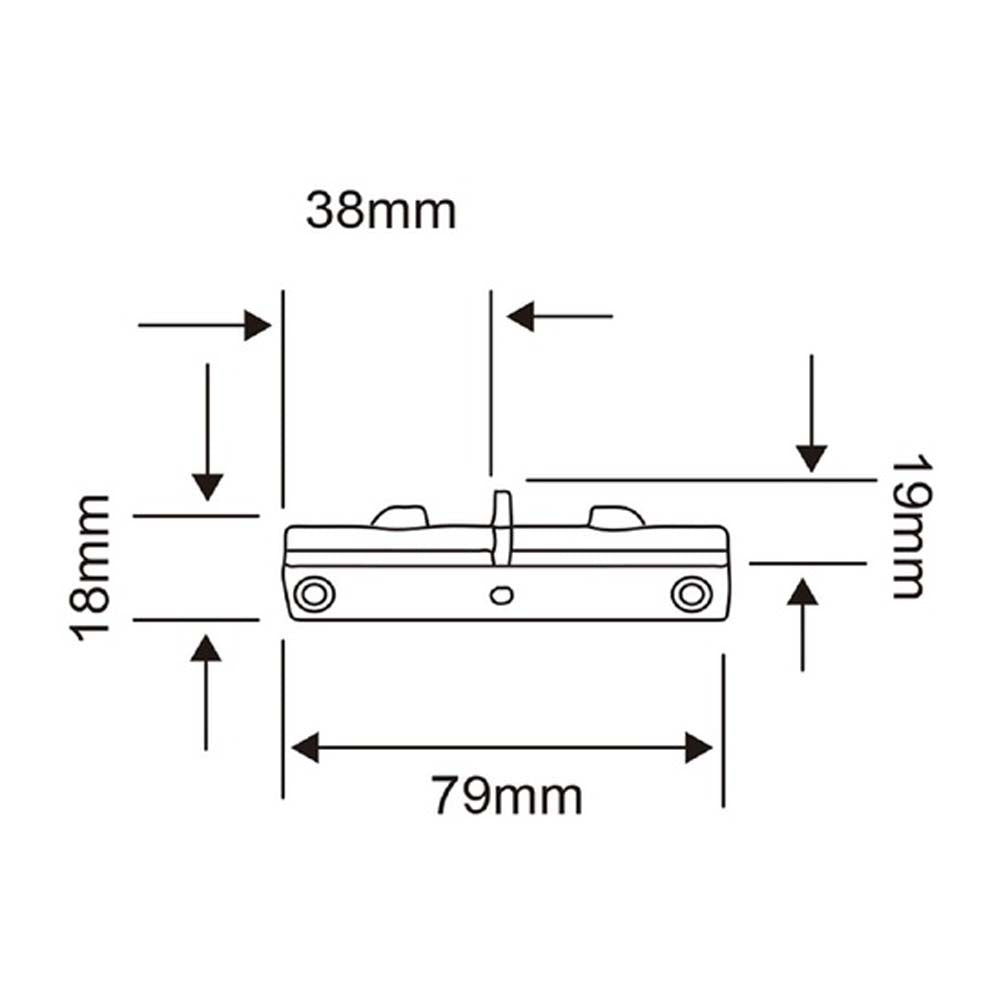 CONECTOR RECTO TECNOLITE PARA RIEL DE SPOT DE TRES HILOS SATINADO ***TECNOLITE HAE***