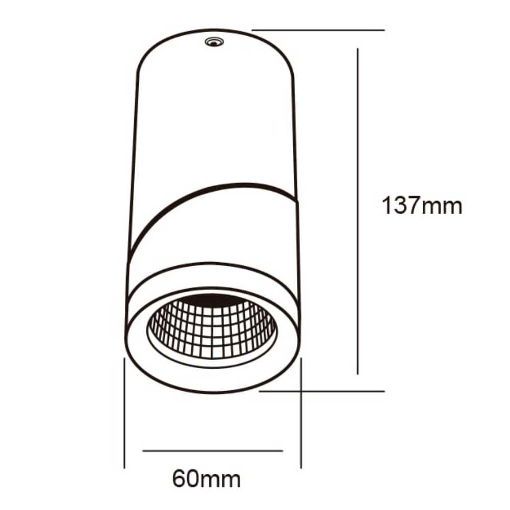 LAMPARA SPOT LED DE SOBREPONER DIRIGIBLE 6.5 W LUZ CALIDA BRILLANTE LED INTEGRADO YSNLED-007/30/N