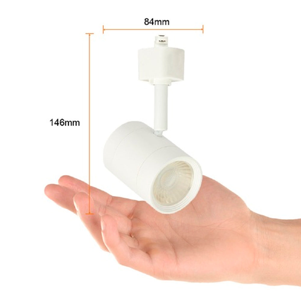 SPOT DE RIEL LED HALLEY TECNOLITE DIRIGIBLE 7.5W LUZ SUAVE CÁLIDA LED INTEGRADO BLANCO