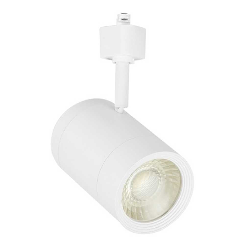 SPOT DE RIEL LED HALLEY I TECNOLITE DIRIGIBLE 14.5W LUZ SUAVE CÁLIDA LED INTEGRADO BLANCO