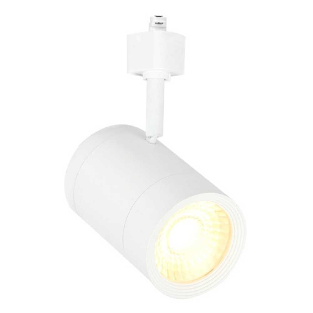 SPOT DE RIEL LED HALLEY I TECNOLITE DIRIGIBLE 14.5W LUZ SUAVE CÁLIDA LED INTEGRADO BLANCO