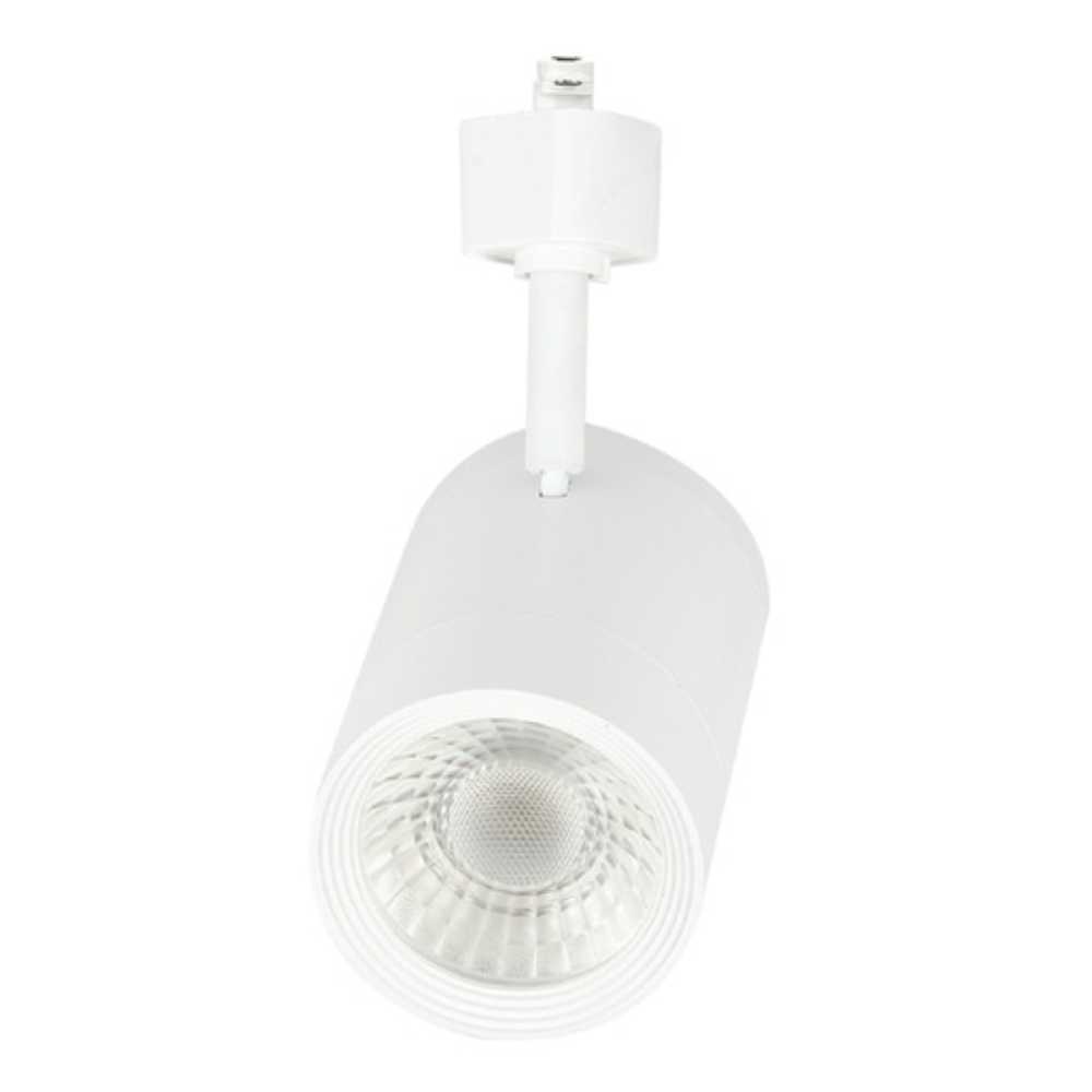 SPOT DE RIEL LED HALLEY I TECNOLITE DIRIGIBLE 14.5W LUZ SUAVE CÁLIDA LED INTEGRADO BLANCO
