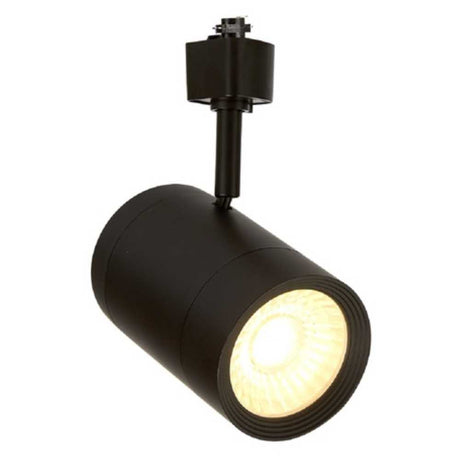 SPOT DE RIEL LED HALLEY I TECNOLITE DIRIGIBLE 14.5W LUZ SUAVE CÁLIDA LED INTEGRADO NEGRO