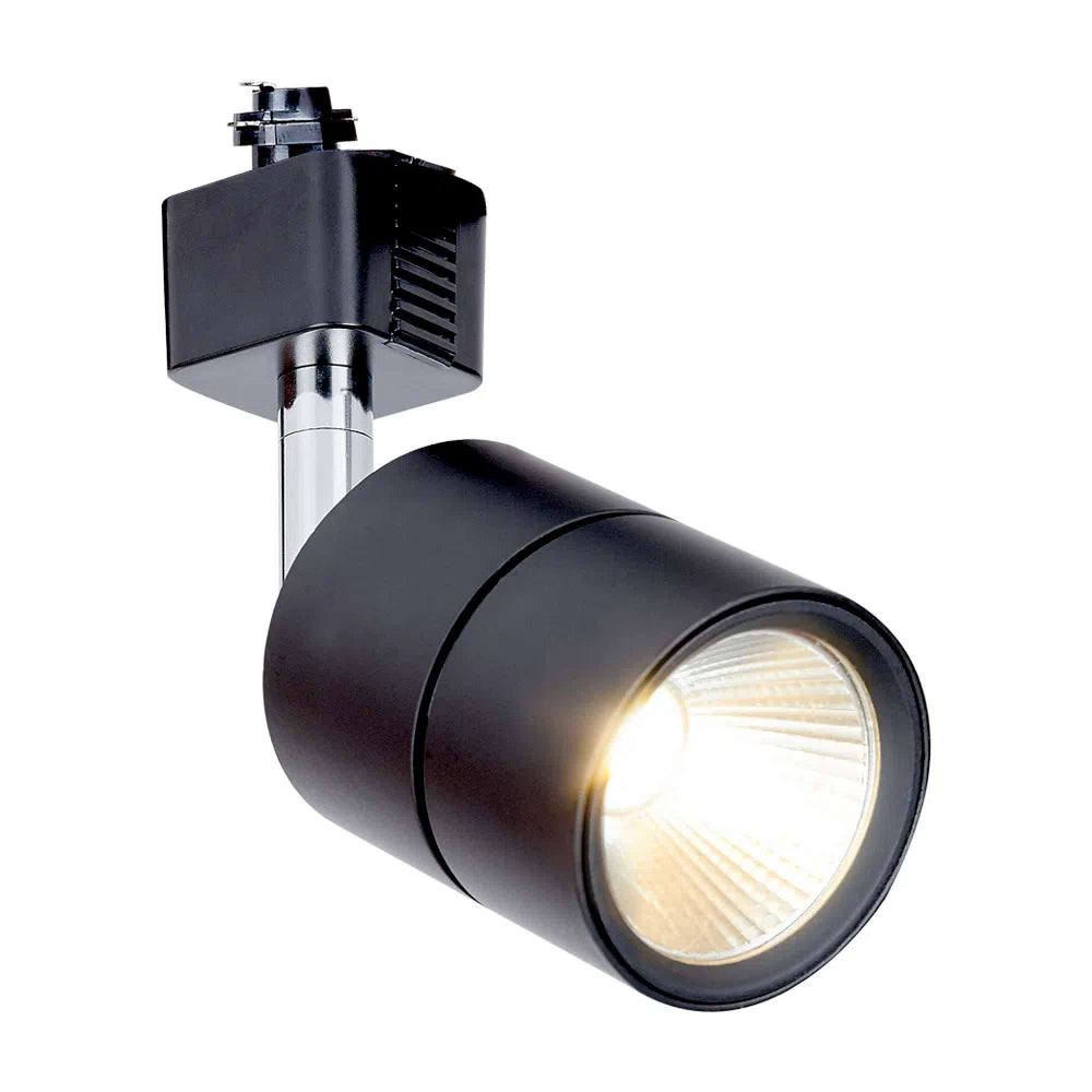 LÁMPARA DE INTERIOR LED TECNOLITE BOYERO SPOT DE RIEL 12W LUZ SUAVE CÁLIDA NEGRO