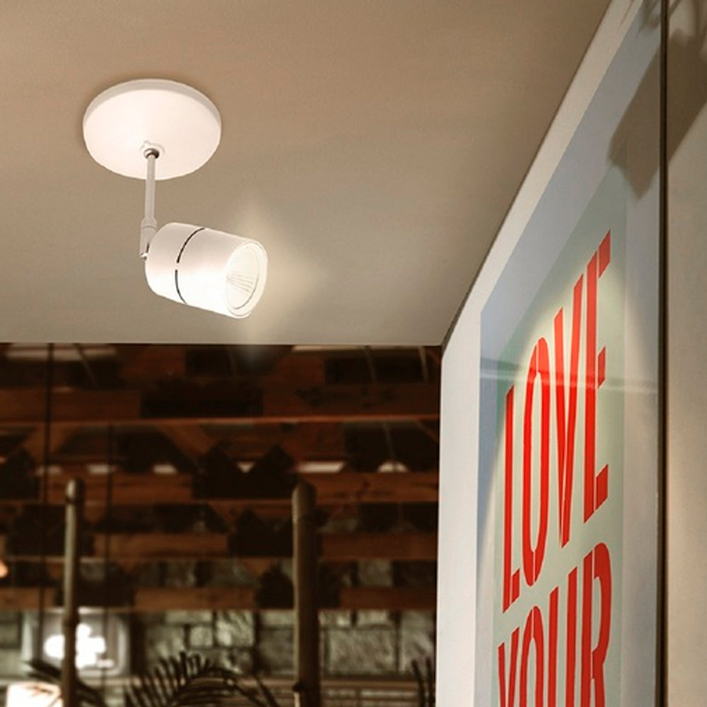 LÁMPARA DE INTERIOR LED TECNOLITE CAELUM SPOT DE SOBREPONER 12W LUZ SUAVE CÁLIDA BLANCO