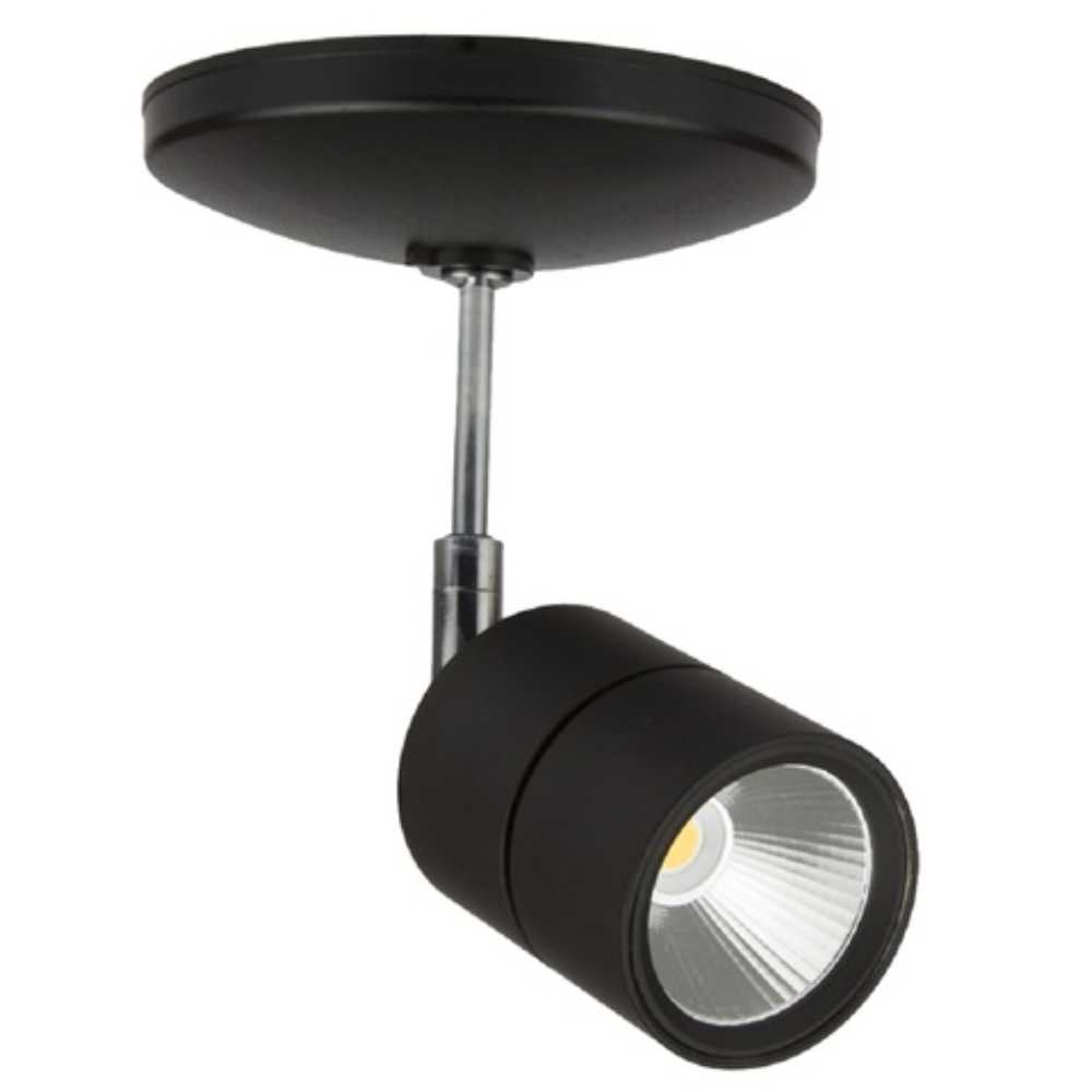 LÁMPARA DE INTERIOR LED TECNOLITE CAELUM SPOT DE SOBREPONER 12W LUZ SUAVE CÁLIDA NEGRO