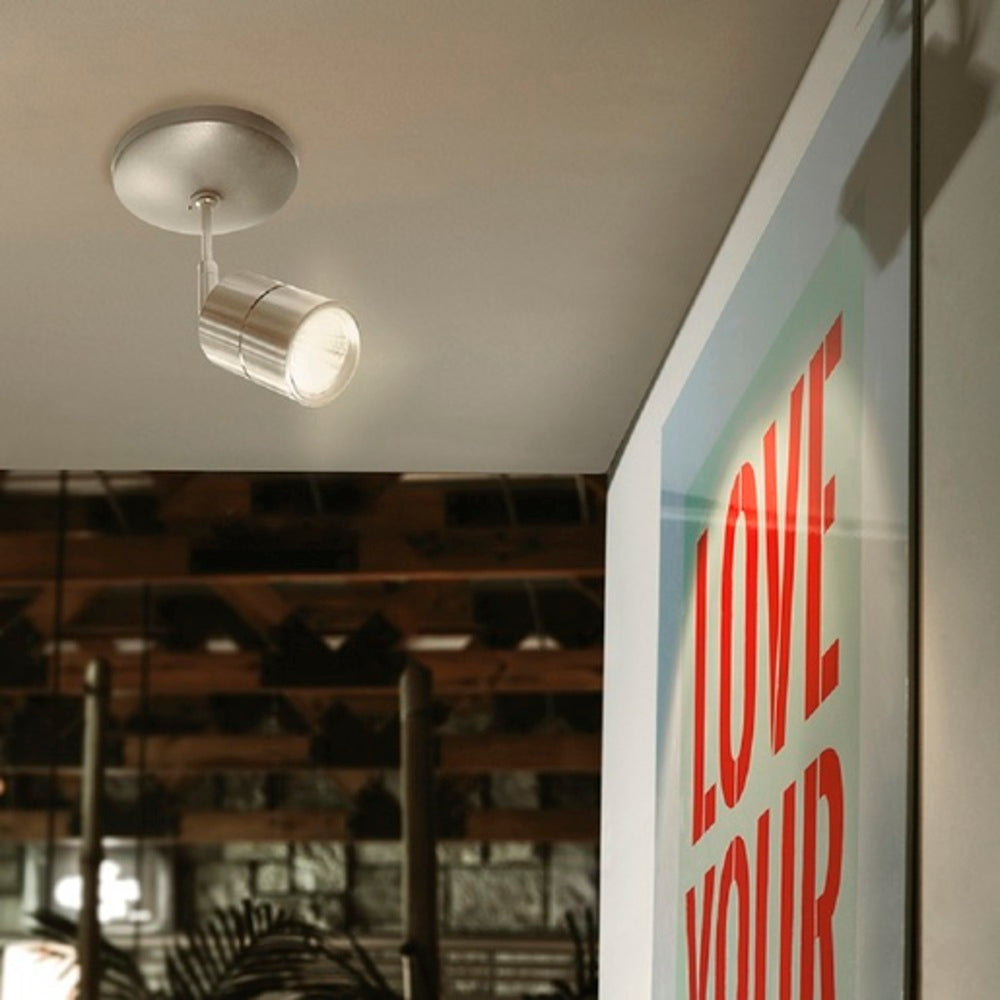 LÁMPARA DE INTERIOR LED TECNOLITE CAELUM SPOT DE SOBREPONER 12W LUZ SUAVE CÁLIDA SATÍN