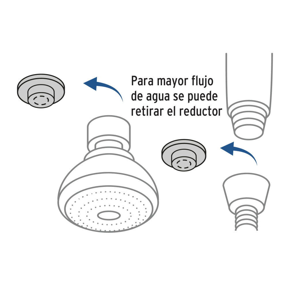 REGADERA CON EXTENSION TIPO TELEFONO FOSET AQUA