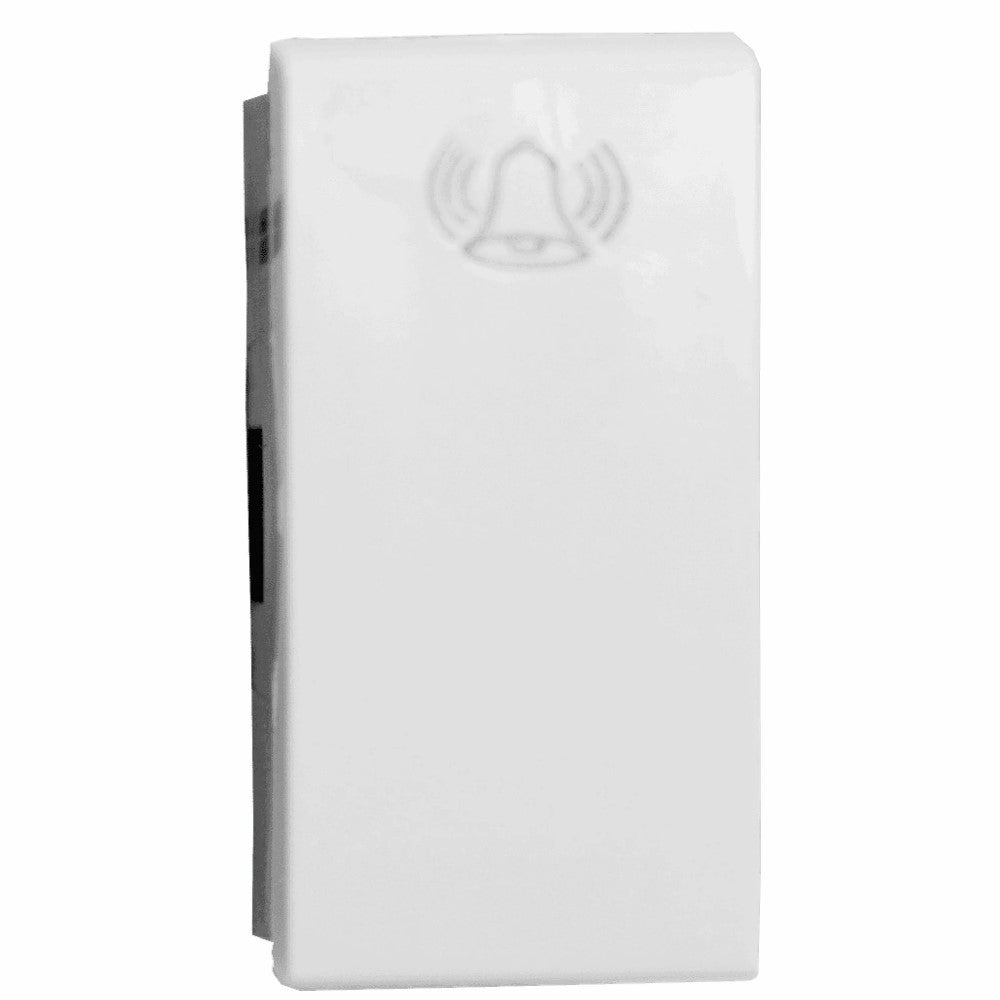 PULSADOR CON SIMBOLO BLANCO LEVITON