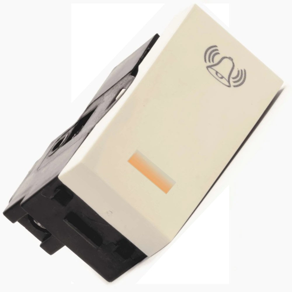 PULSADOR CON SIMBOLO ILUMINADO 10A. MARFIL LEVITON