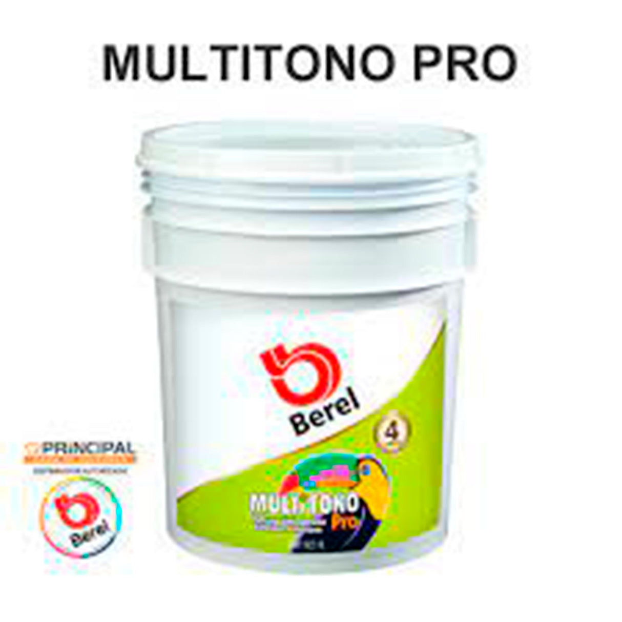 PINTURA VINIL-ACRILICA MULTITONO PRO 4 BLANCO SERIE 4700 P/INT/EXT BASE AGUA CUBETA 19LT