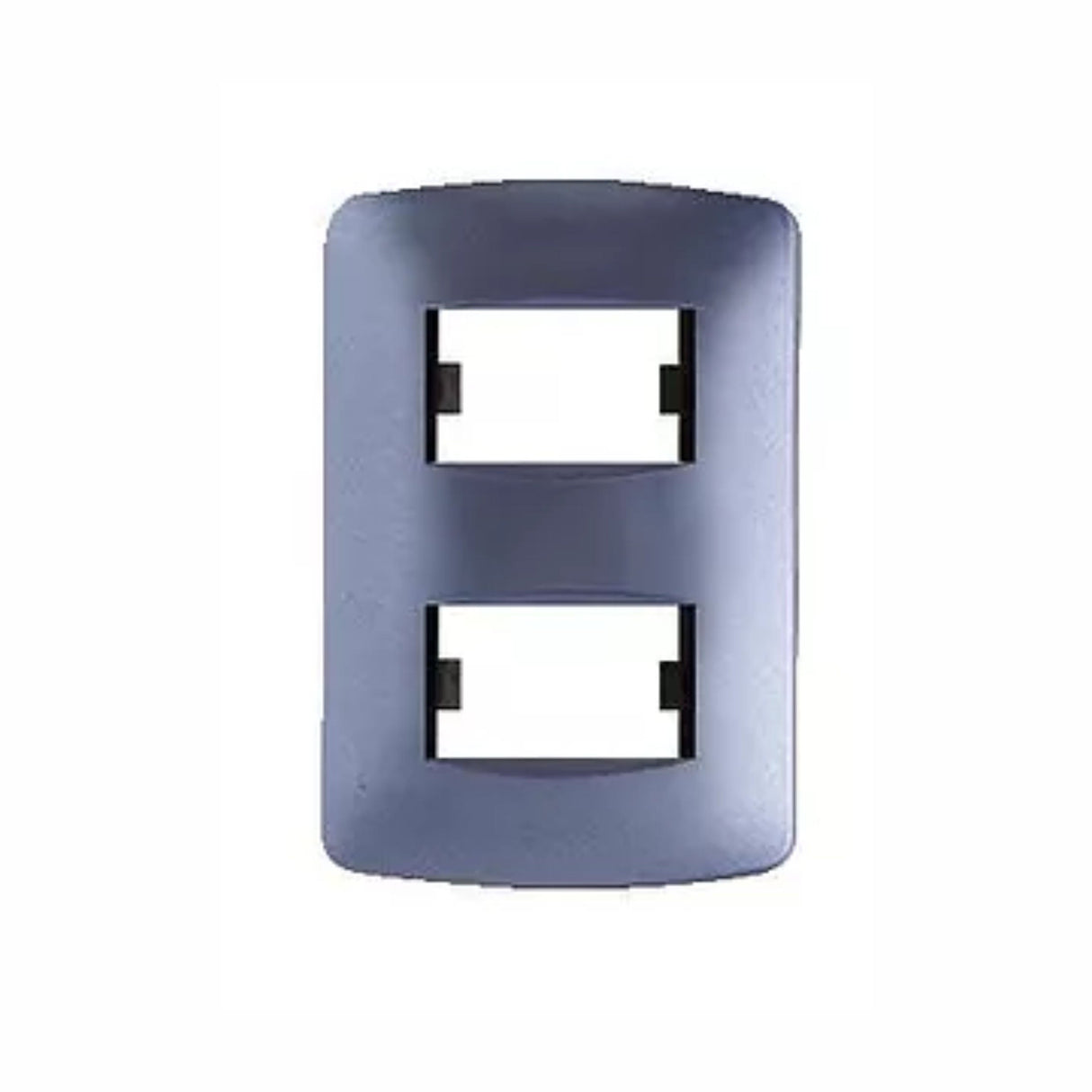 PLACA 2 MODULOS PULIDO AZUL MALLORCA LEVITON