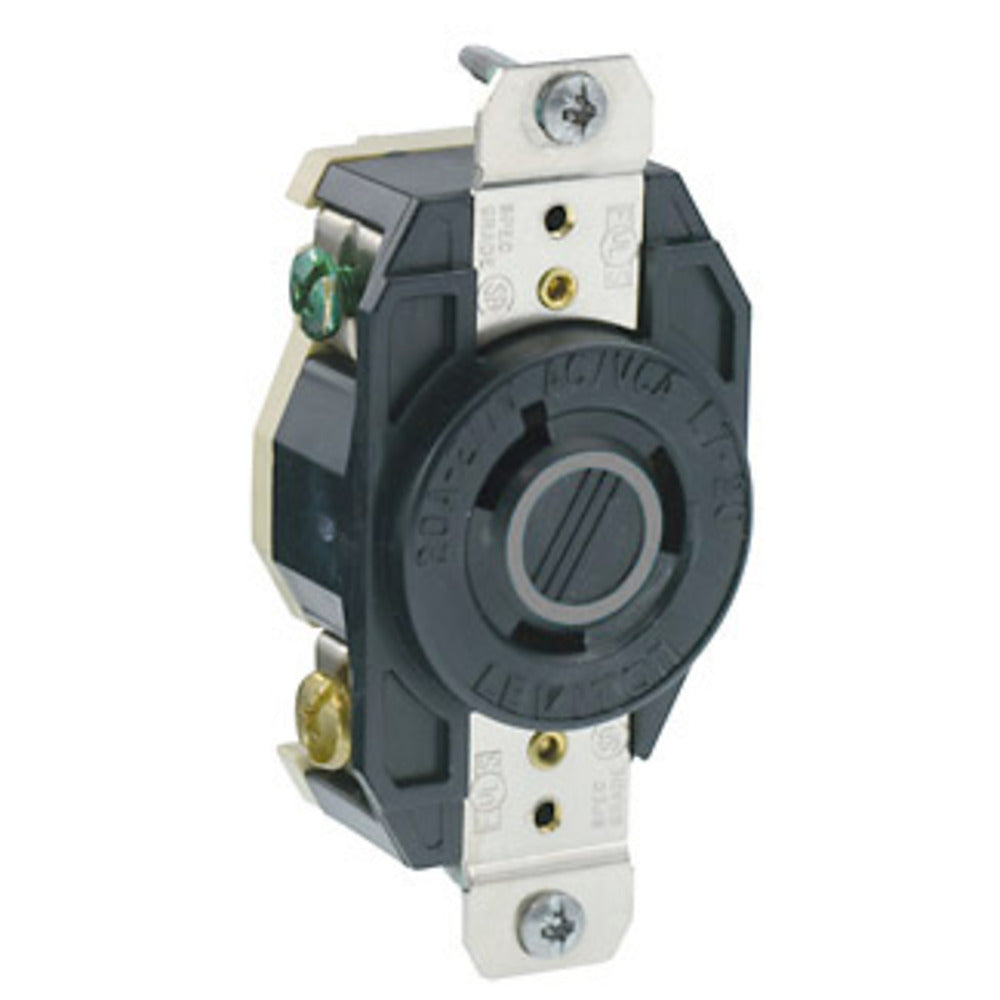 CONTACTO INDUSTRIAL FIJO MEDIA VUELTA 2P-3H 20A/277V. *** OFRECER AHL720R *** LEVITON