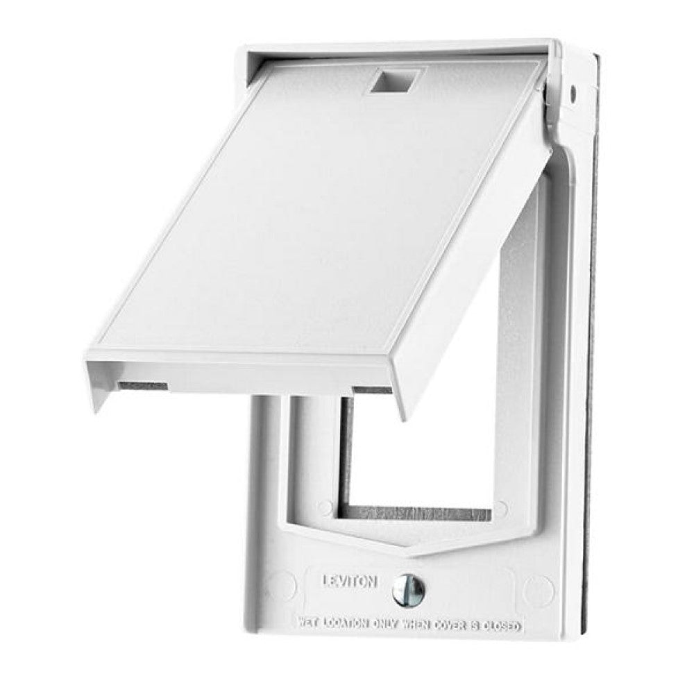 PLACA PARA INTERPERIE PARA CONTACTO DUPLEX COLOR BLANCO LEVITON