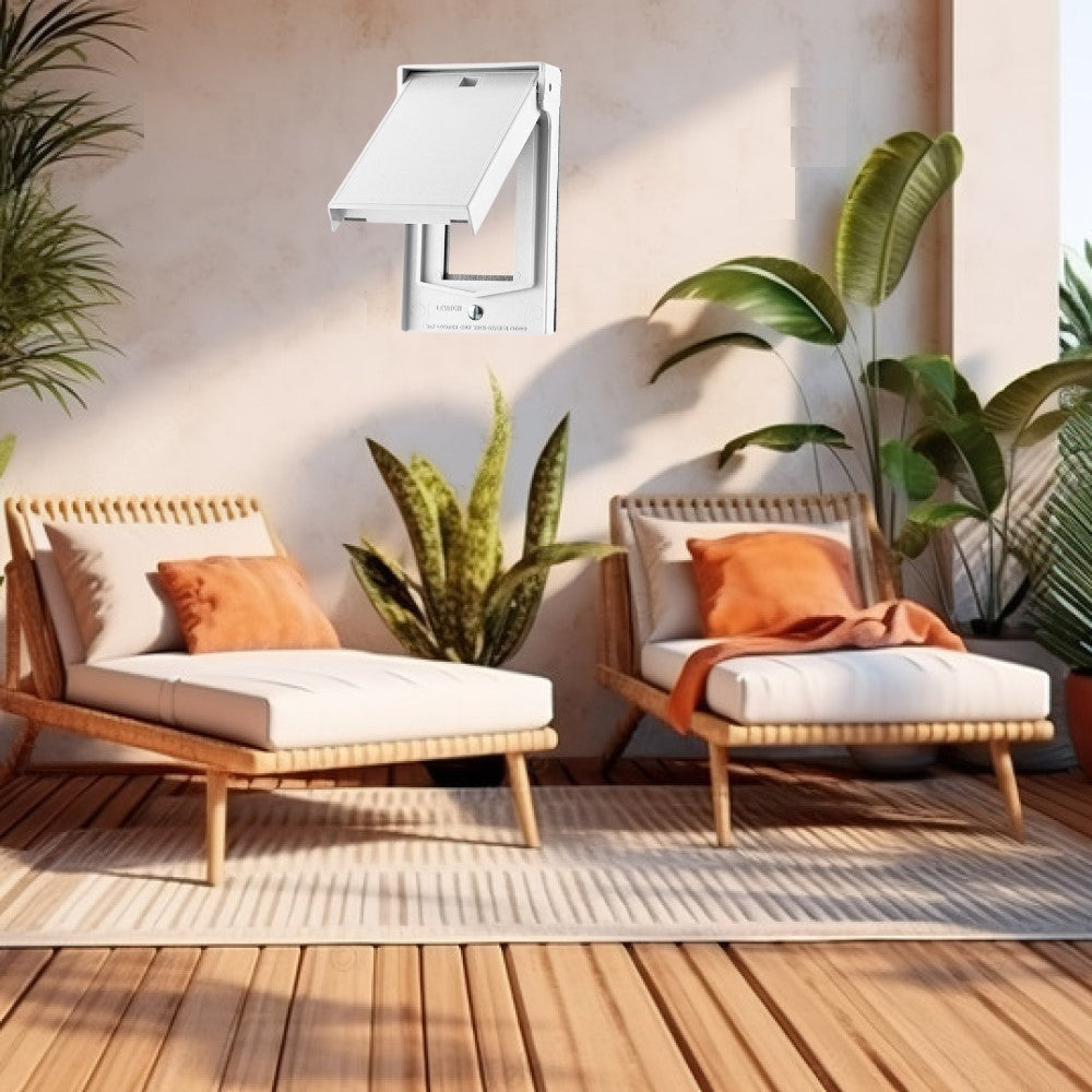 PLACA PARA INTERPERIE PARA CONTACTO DUPLEX COLOR BLANCO LEVITON