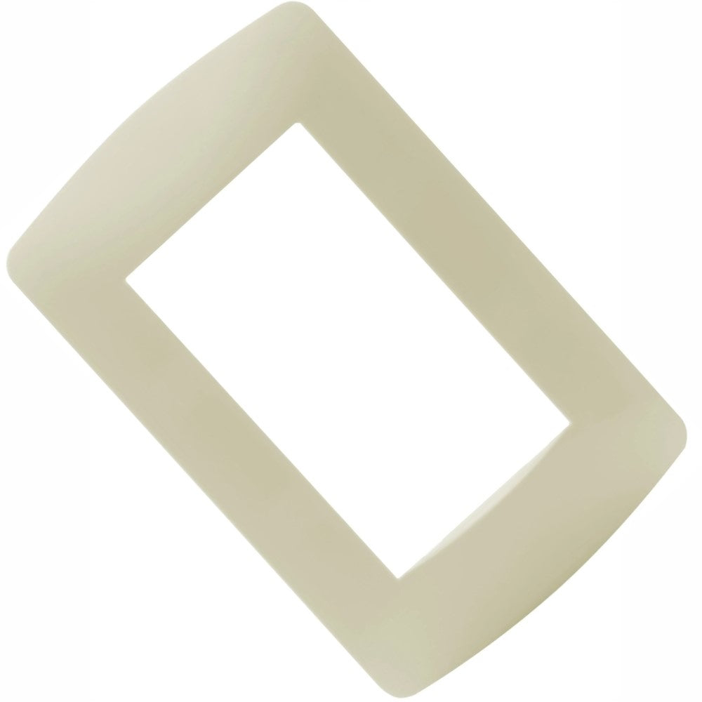 PLACA 3 MODULOS PULIDO MARFIL LEVITON