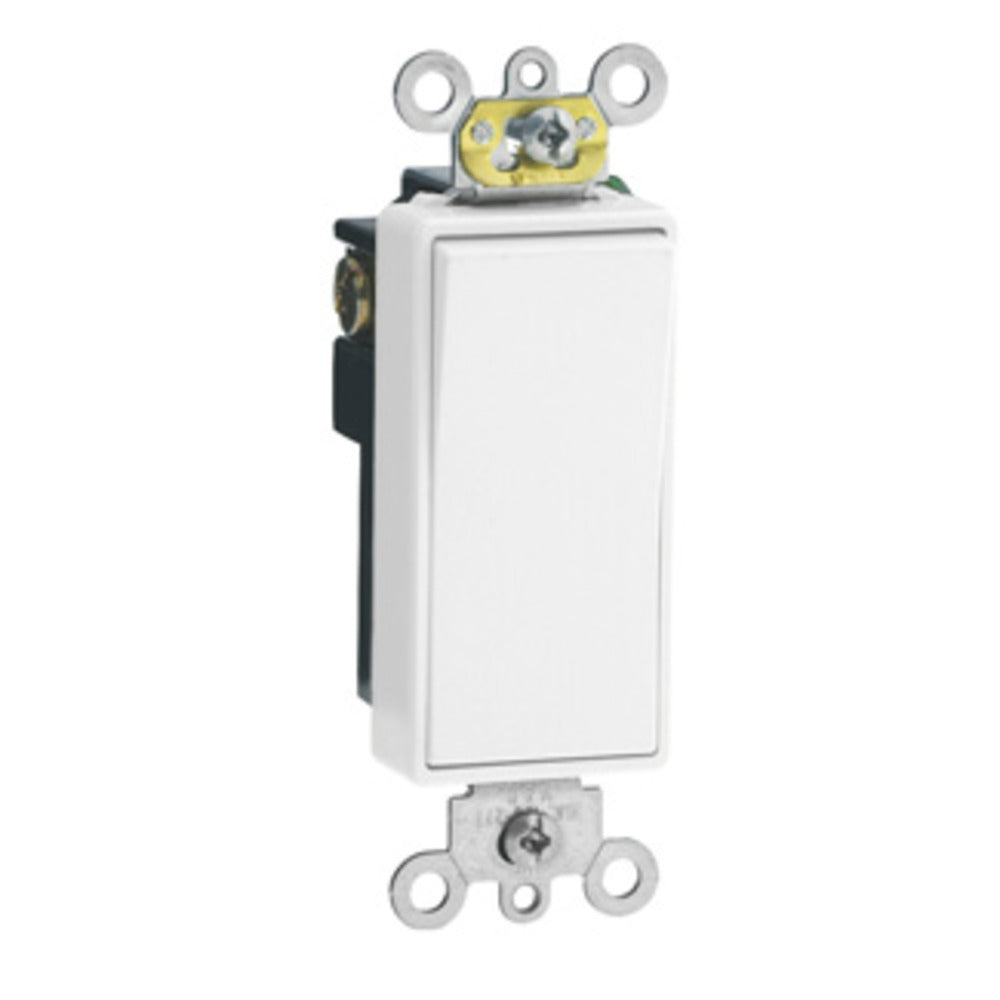 APAGADOR DECORA PLUS 1P. 15A. 120/277V. BLANCO GRADO COMERCIAL 05691-02W LEVITON