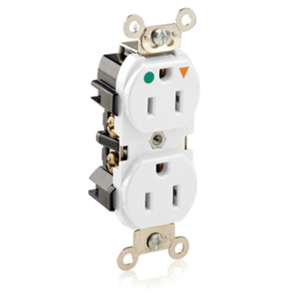 CONTACTO DUPLEX GDO. HOSPITAL T. AISLADA 15A/125V. BLANCO 08200-IGW LEVITON