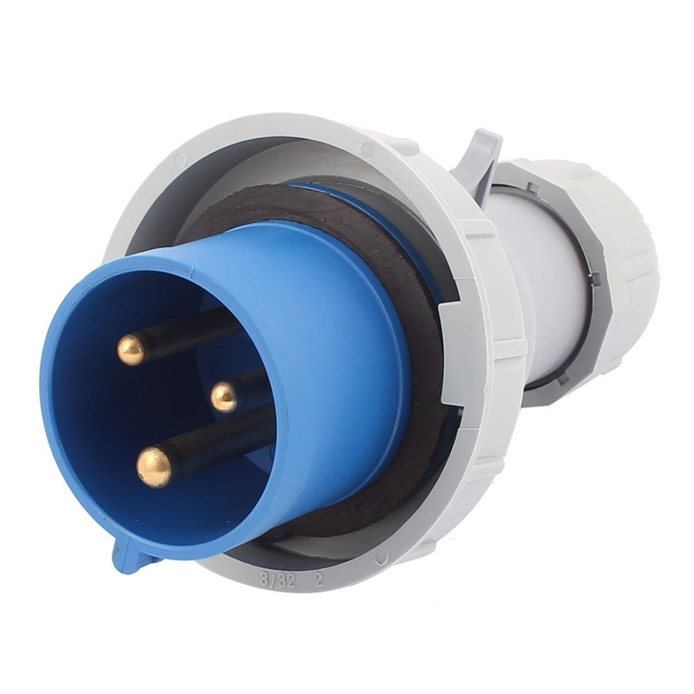 CLAVIJA PIN & SLEEVE 63A 200-250V 3P4H HORA 9 IP66/IP67 AZUL