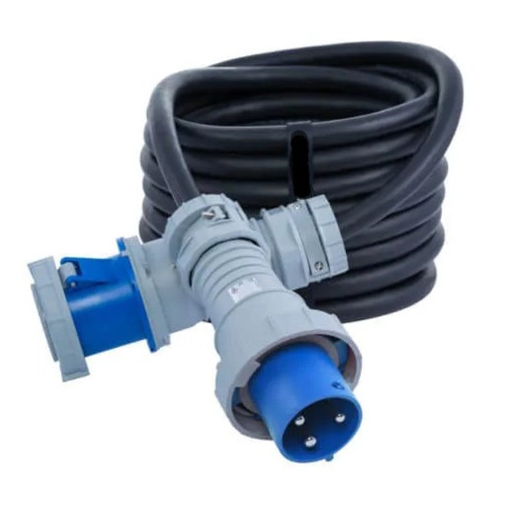 CLAVIJA PIN & SLEEVE 63A 200-250V 3P4H HORA 9 IP66/IP67 AZUL