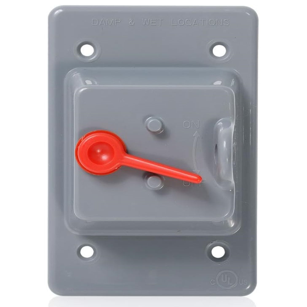 PLACA PLASTICA PARA INTEMPERIE PARA INTERRUPTOR DE PALANCA MONTAJE VERTICAL  0WP1S-0GY