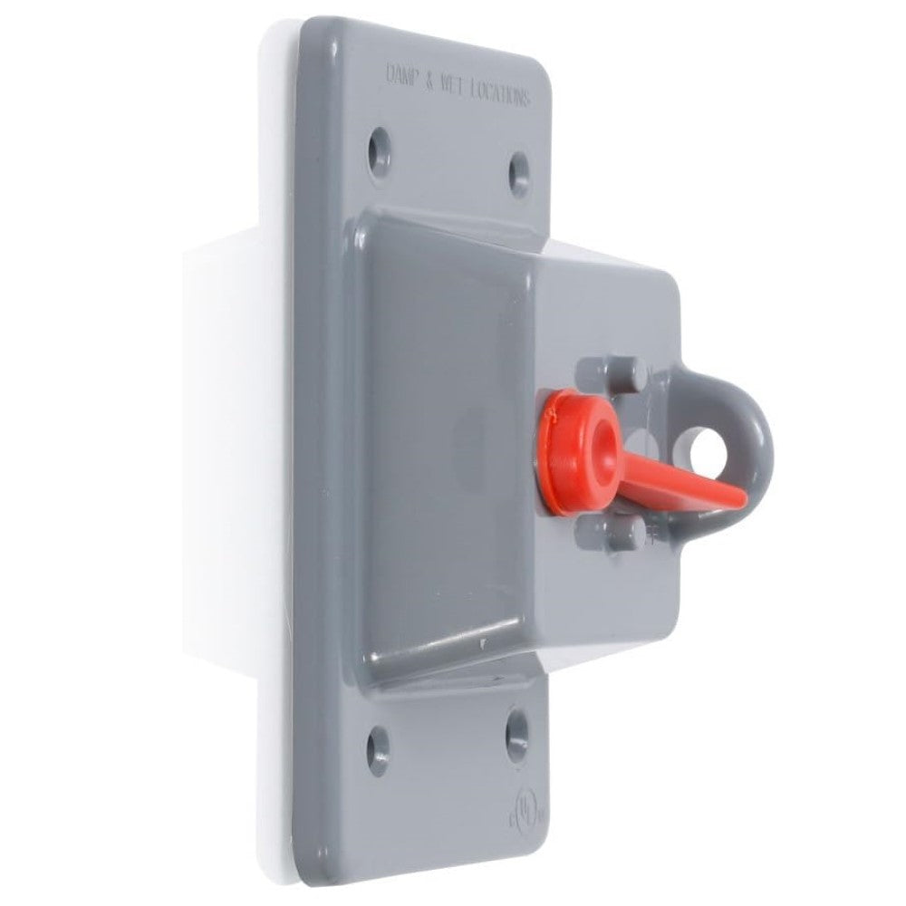 PLACA PLASTICA PARA INTEMPERIE PARA INTERRUPTOR DE PALANCA MONTAJE VERTICAL  0WP1S-0GY