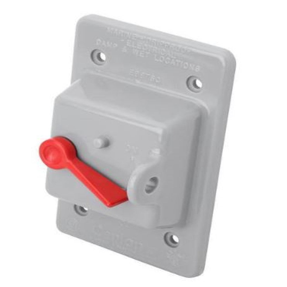 PLACA PLASTICA PARA INTEMPERIE PARA INTERRUPTOR DE PALANCA MONTAJE VERTICAL  0WP1S-0GY