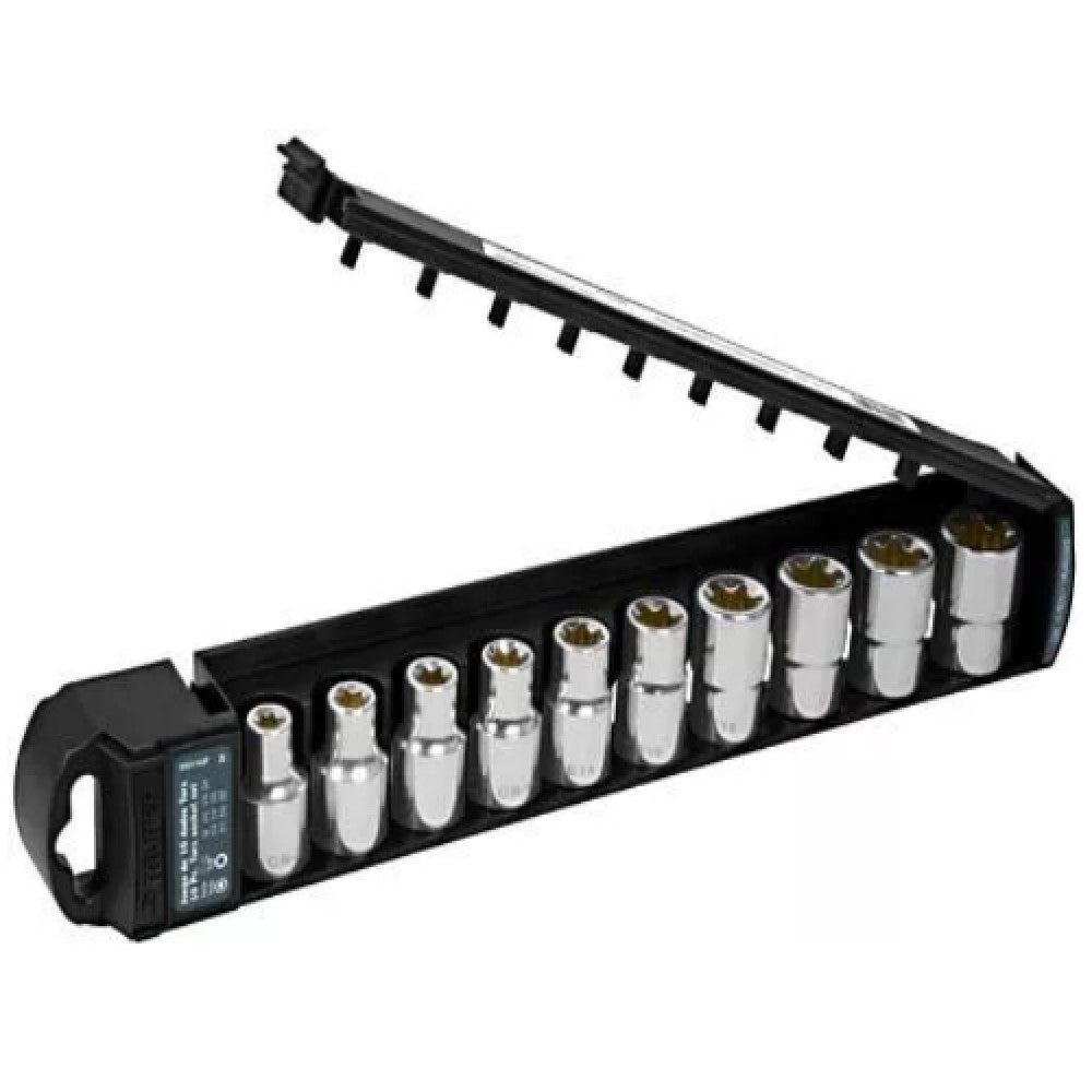 JUEGO DE 10 DADOS CUADRO 1/2" TORX