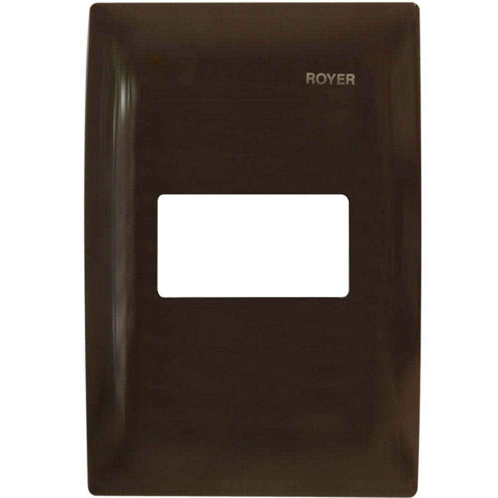 PLACA 1 MODULO HORIZONTAL CHOCOLATE