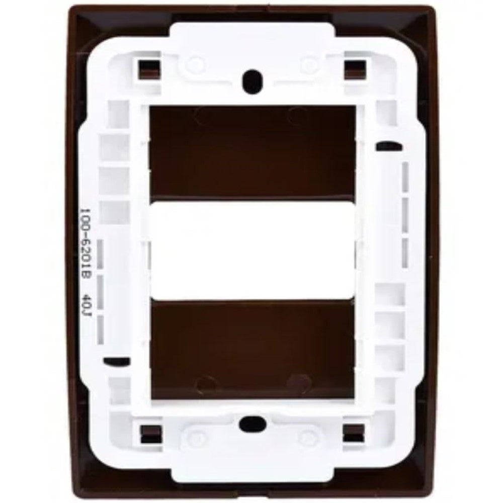 PLACA 1 MODULO HORIZONTAL CHOCOLATE