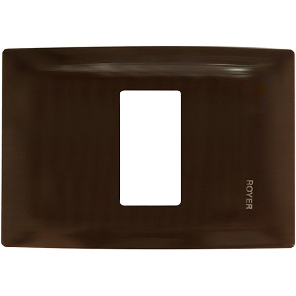 PLACA 1 MODULO HORIZONTAL CHOCOLATE