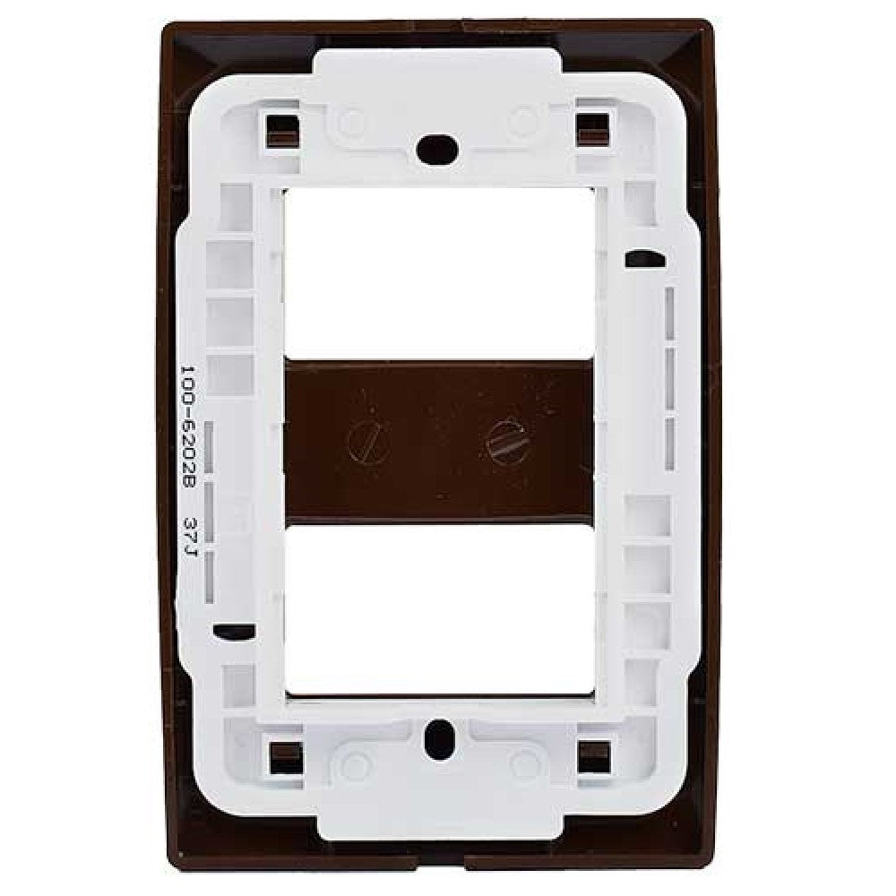 PLACA 2 MODULOS DISTANCIADOS CHOCOLATE