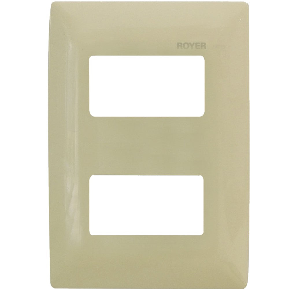 PLACA 2 MOD. DISTANCIADOS MARFIL ROYER 100