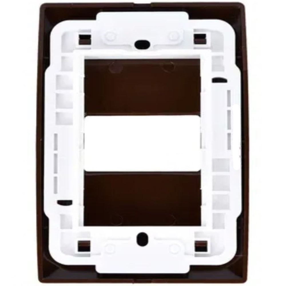 PLACA SALIDA DE CABLES CHOCOLATE