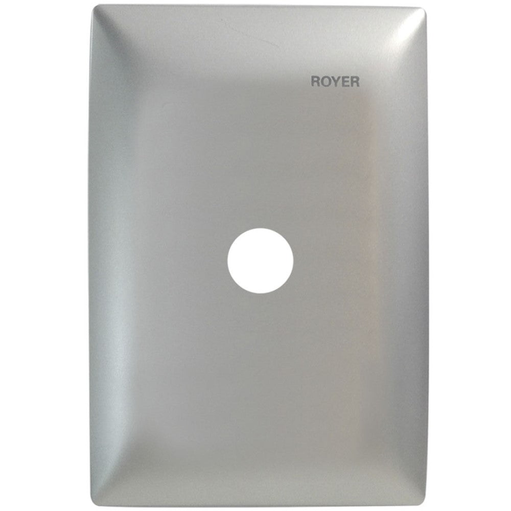 PLACA SALIDA DE CABLES PLATA