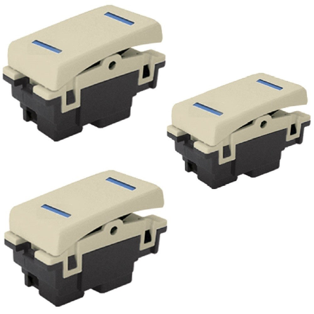 INTERRUPTOR 3 VIAS LED 15A 110V COLOR MARFIL ROYER 100
