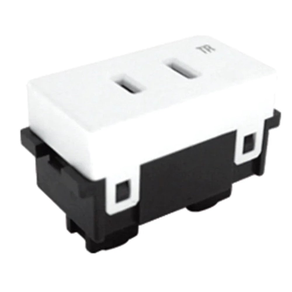 RECEPTACULO SENCILLO 2P 15A/127VCA. 100-6243W ROYER 100