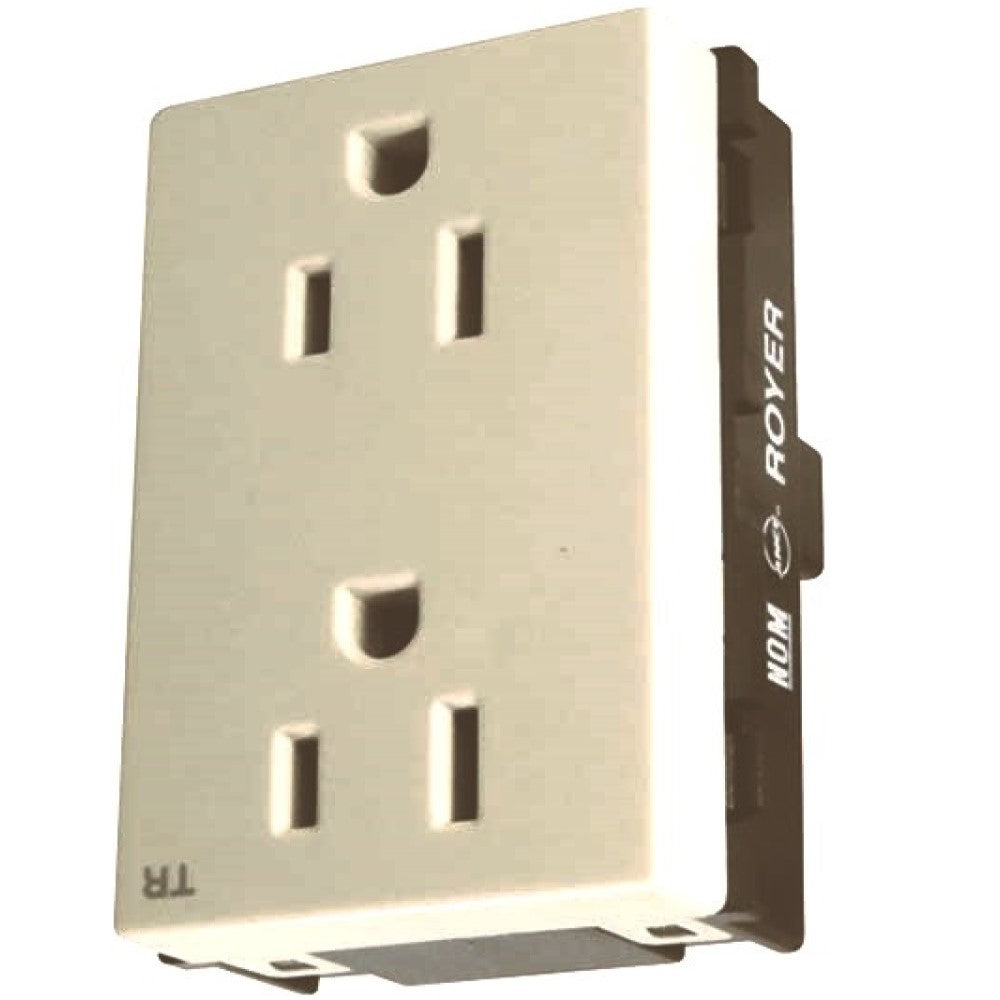 RECEPTACULO DUPLEX 2P+T 15A/127VCA. MARFIL ROYER 100