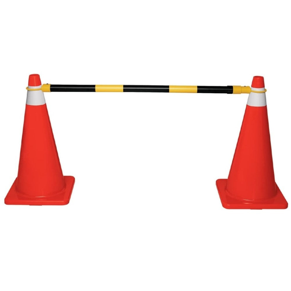 BARRA EXTENSIBLE DE 1.3 A 2.1 M REFLEJANTE PARA CONOS