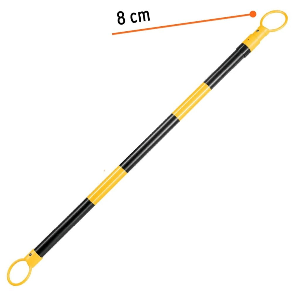 BARRA EXTENSIBLE DE 1.3 A 2.1 M REFLEJANTE PARA CONOS