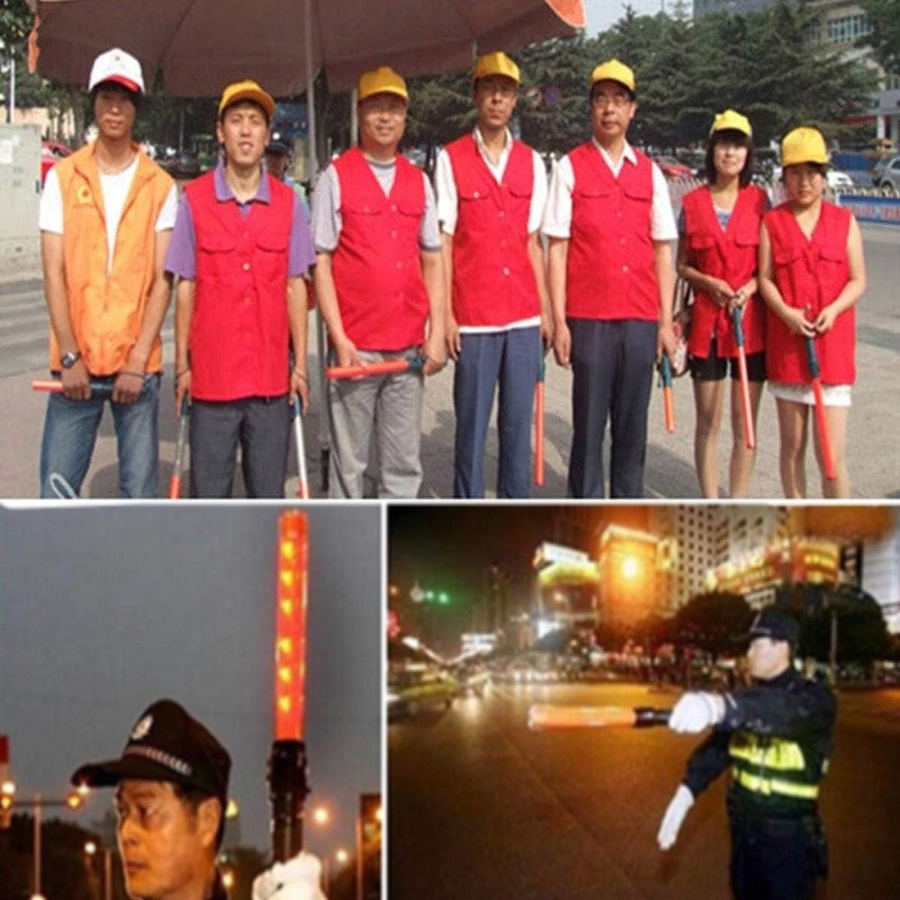 BASTON LUMINOSO DE 53 CM CON LUZ LED Y CLIP PARA CINTURON