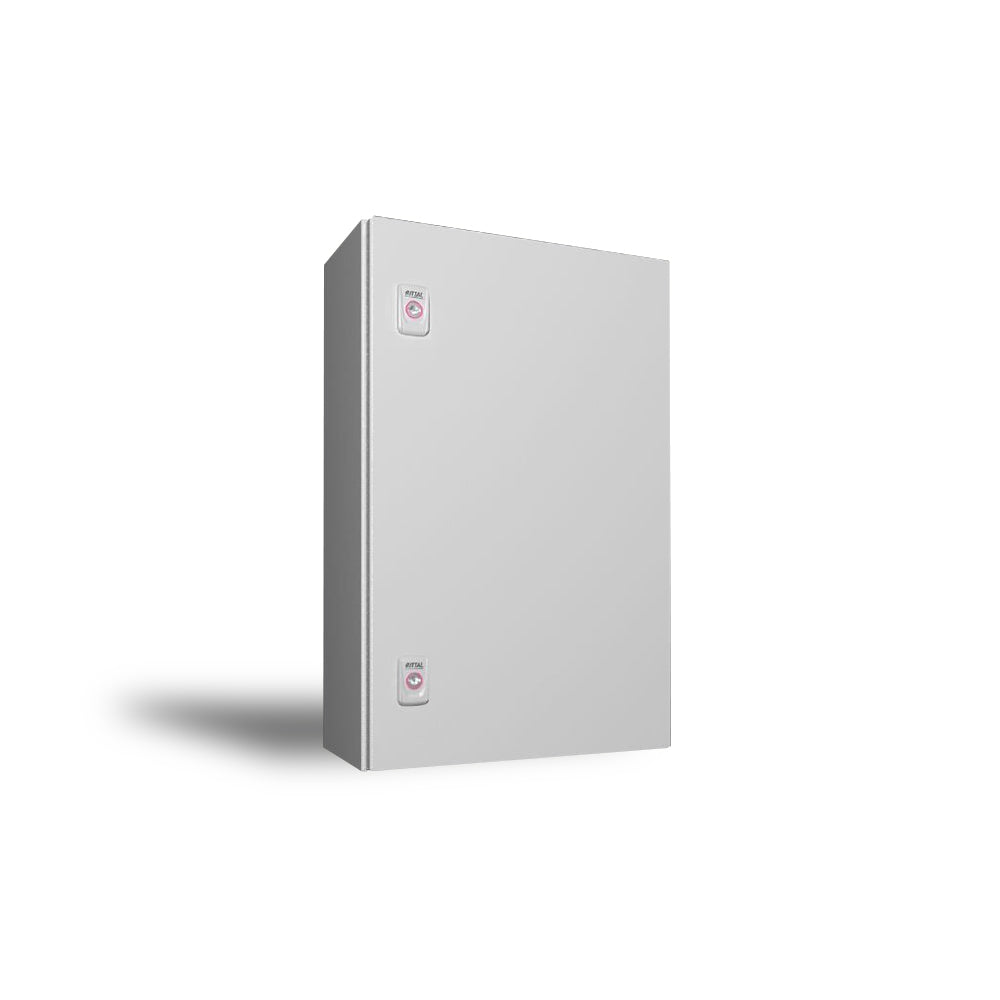AX ARMARIO COMPACTO METÁLICO 600X380X210 RAL7035 STANDARD CON PLACA DE MONTAJE IP66 NEMA 4