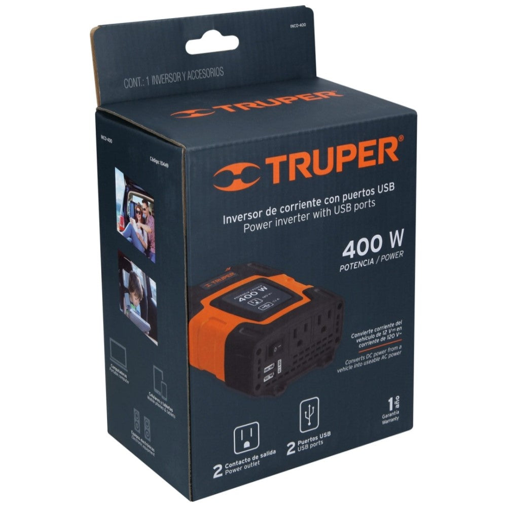 INVERSOR DE CORRIENTE 400W MCA TRUPPER