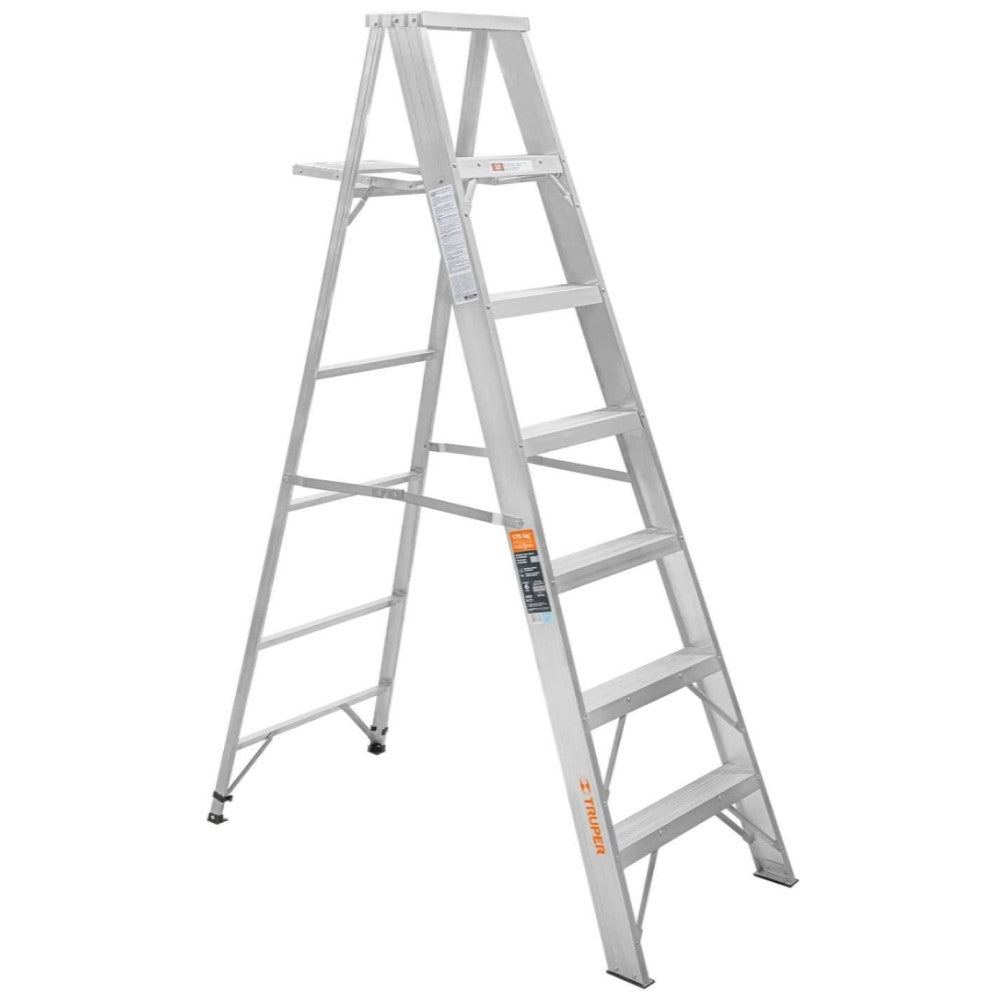 ESCALERA TIPO TIJERA 100% ALUMINIO 6 PELDAÑOS *** OFRECER 16744 ***